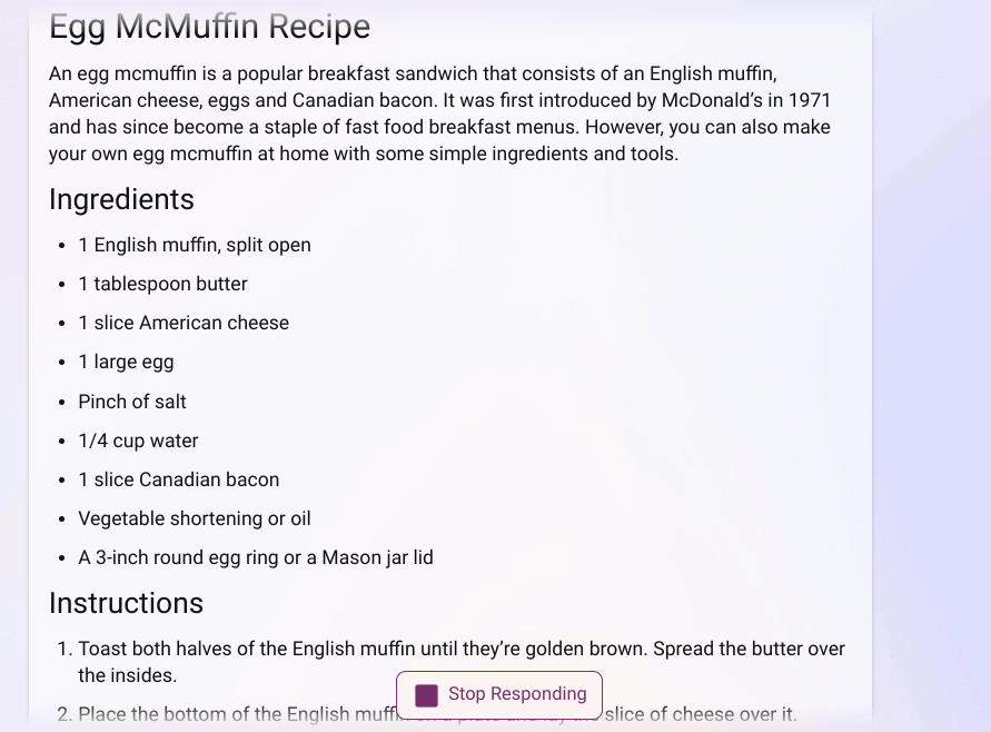 eggmcmuffin recipe by bing