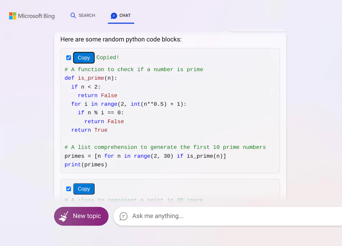 Bing Helper Screenshot